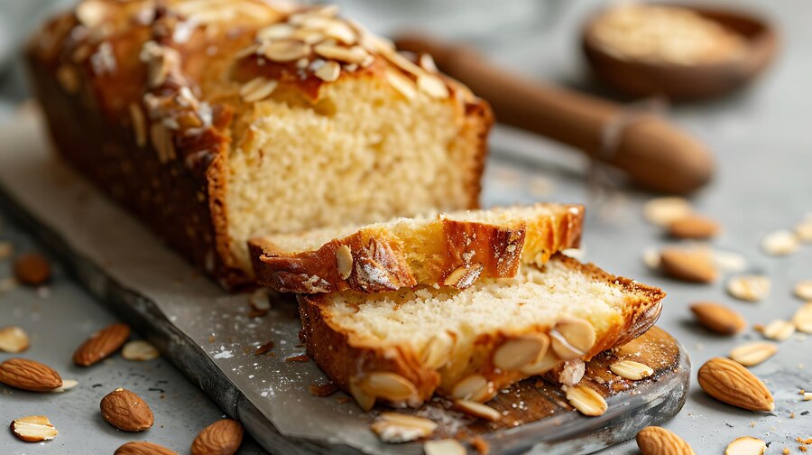 Mini almond pound cakes 